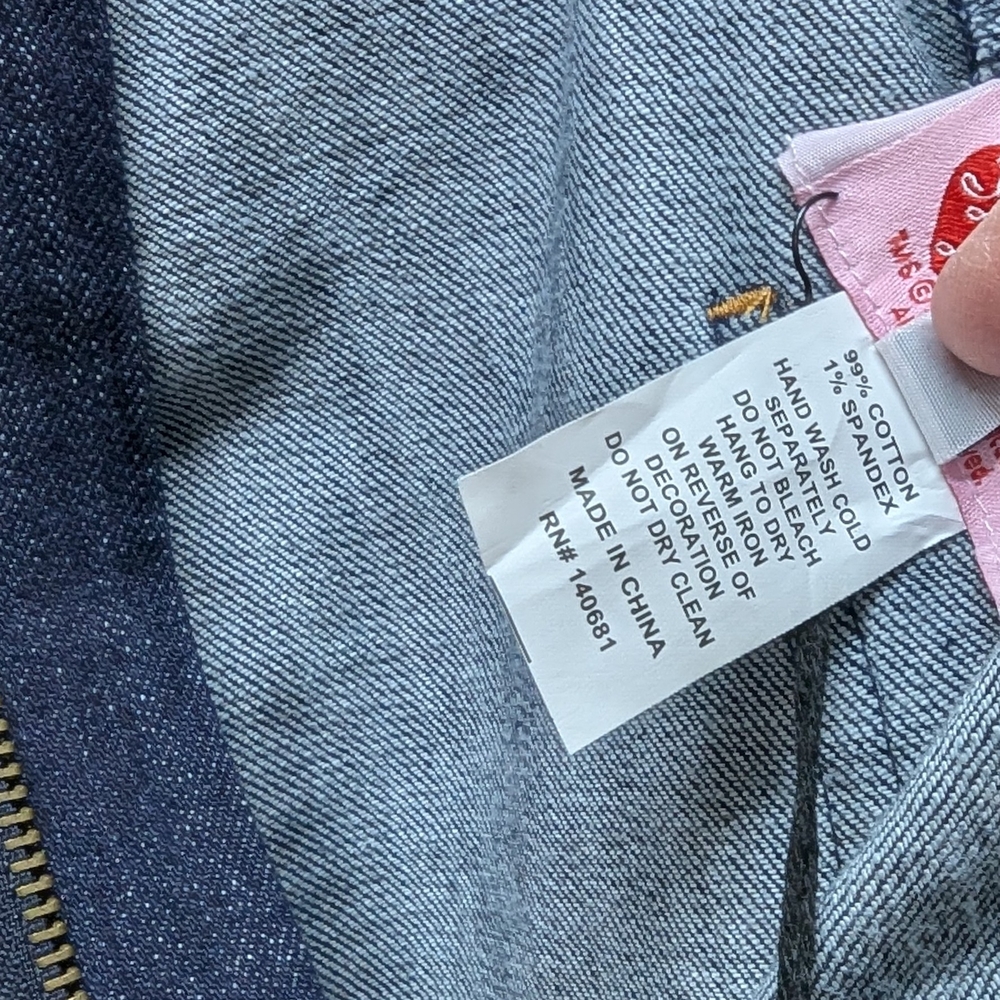 NWT Rockabilly XS & S Retro Cropped Jeans- "I Love Lucy" by Unique Vintage - Picture 6 of 13